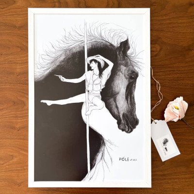 Plakat A2 Czarny Koń