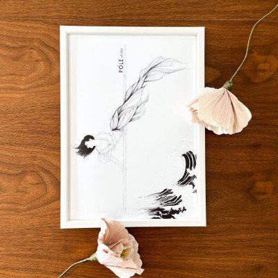 Plakat A4 Syrenka z ramką