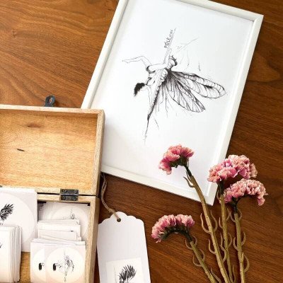 Plakat A4 Butterfly z ramką